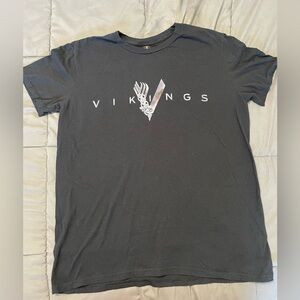 Vikings TV Show Black T-Shirt for Men